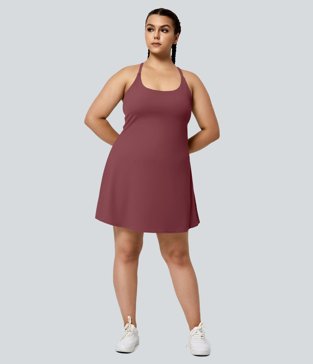 Softlyzero™ Airy Mini Everyday Robe-Euphoria Air Aérée 2 En 1 Dos Nu Avec Poche Latérale Cool Touch Grande Taille