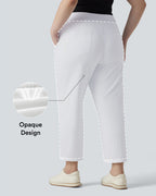 Pantalon de golf grande taille taille haute à séchage rapide avec poches — Golf Tee — UPF40+