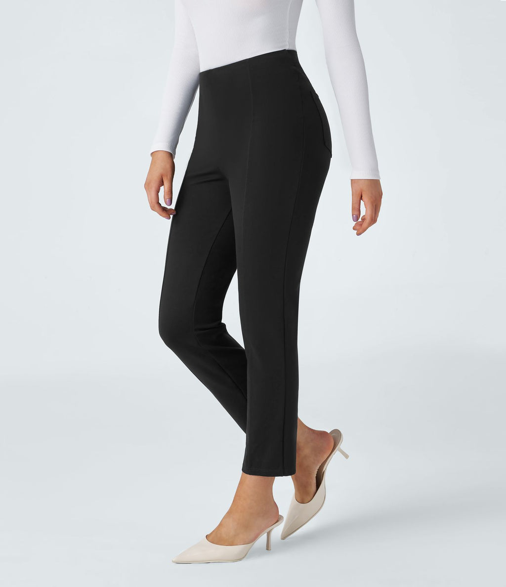 Pantalon tailleur ajusté taille haute Halara Flex™ avec poches