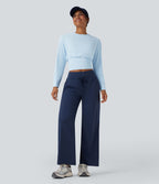 Haut de sport col rond à manches longues sans couture OneForm Seamless Flow