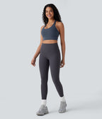Halara UltraSculpt™ Brassière de sport yoga soutien léger col U dos nu avec crochets ajustables
