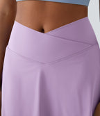 Jupe de tennis mini 2-en-1 quotidienne SoftlyZero™ Airy avec croisement, poche latérale et effet frais InstantCool, Lucid, protection solaire UPF50+