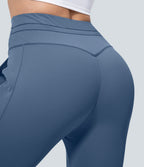 Jogging corsaire de yoga taille haute avec poches latérales Softlyzero™ Plush