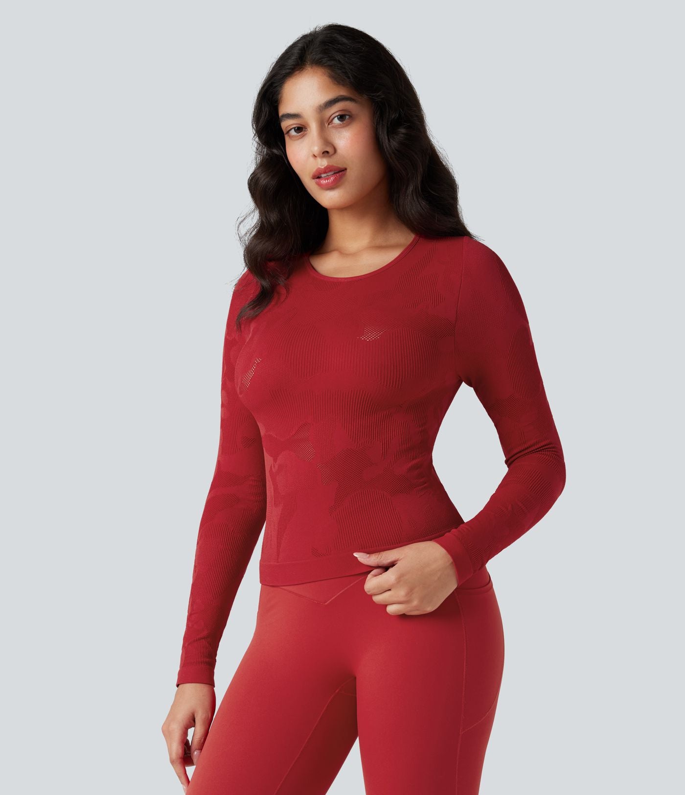 Haut de sport à manches longues sans couture OneForm Seamless Flow