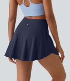 Jupe de tennis mini 2-en-1 quotidienne SoftlyZero™ Airy avec croisement, poche latérale et effet frais InstantCool, Lucid, protection solaire UPF50+