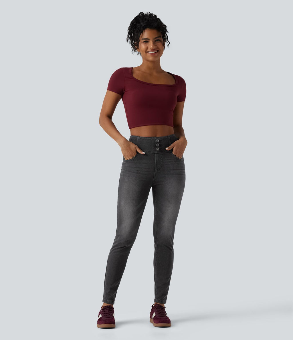 Jean skinny Halara Flex™ taille haute avec poches