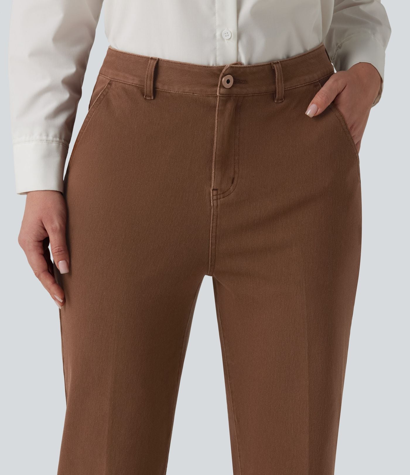 Jean bureau droit taille haute Halara Flex™ avec poches
