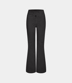 Jean décontracté bootcut HalaraMagic™ taille haute en maille extensible délavée avec poche arrière