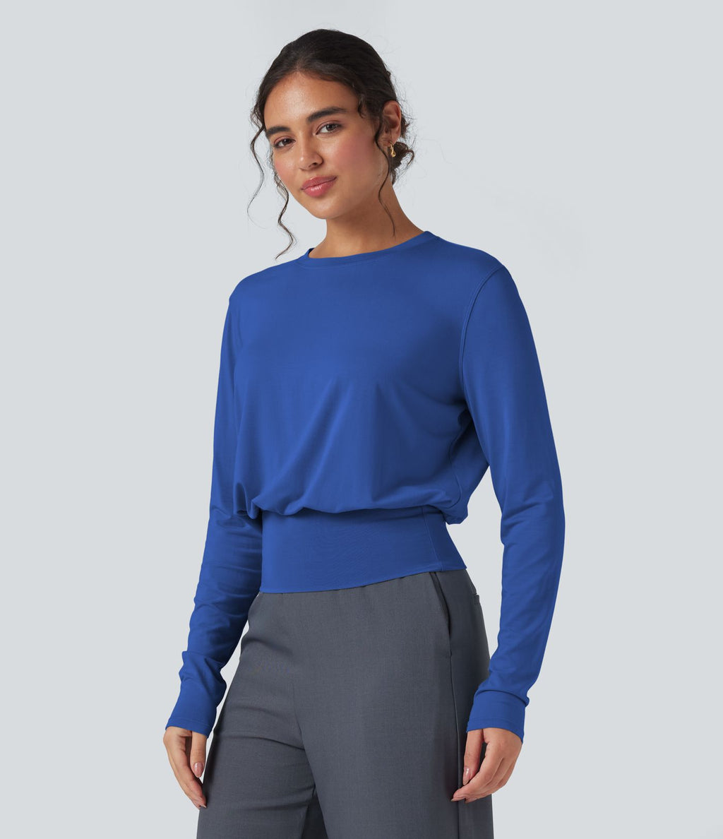 T-shirt de travail col rond manches longues