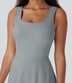 Robe SoftlyZero™ Airy de danse mini 2-en-1 dos nu, col U, bretelles croisées, poches latérales et effet frais InstantCool, accès facile Easy Peasy