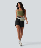 Short de course 2-en-1 12,5 cm taille haute avec poches