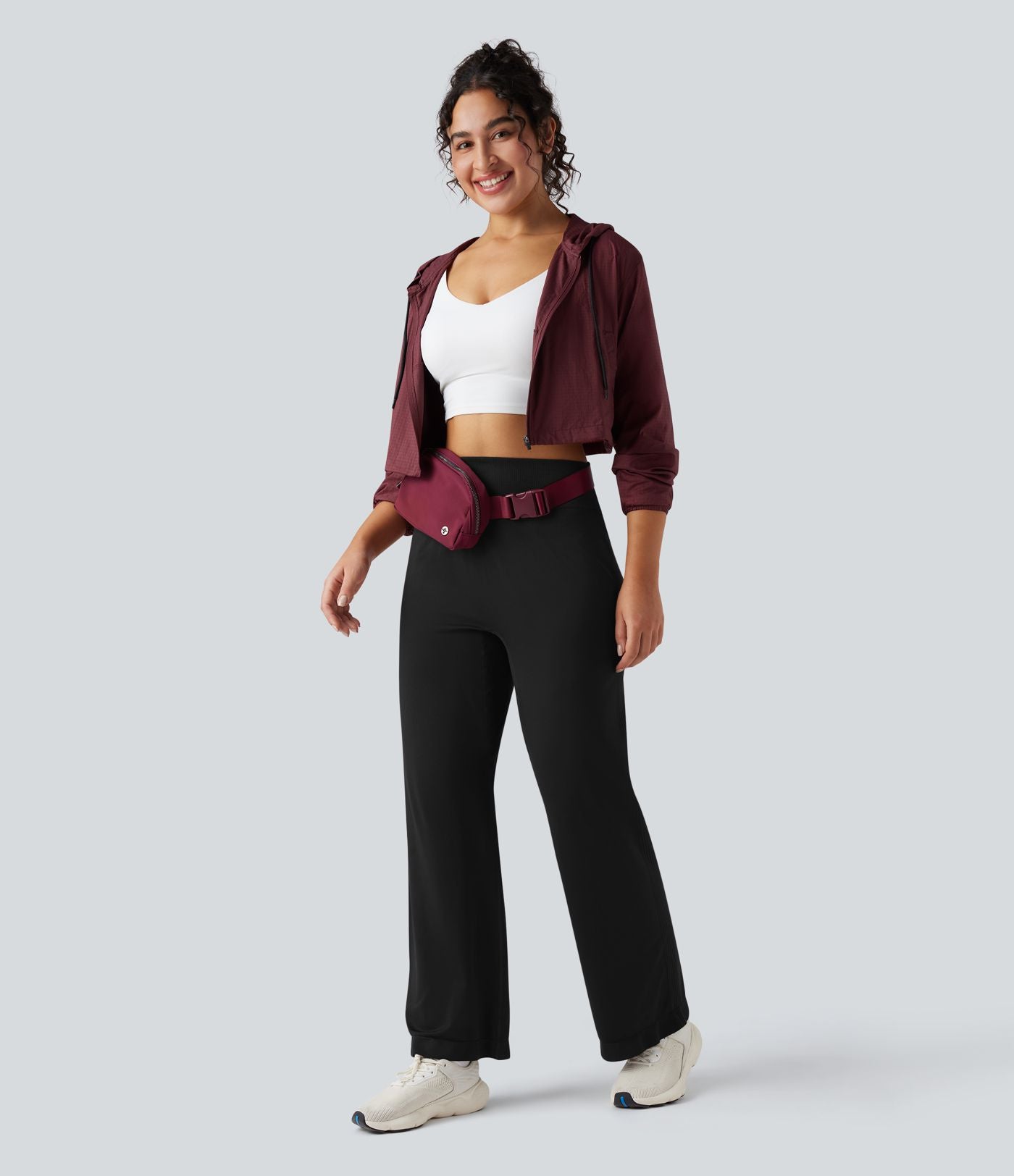 Pantalon de yoga taille haute coupe droite sans couture Seamless Flow