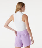 Débardeur de running Halara UltraSculpt™, col montant, fermeture éclair, ourlet arrondi