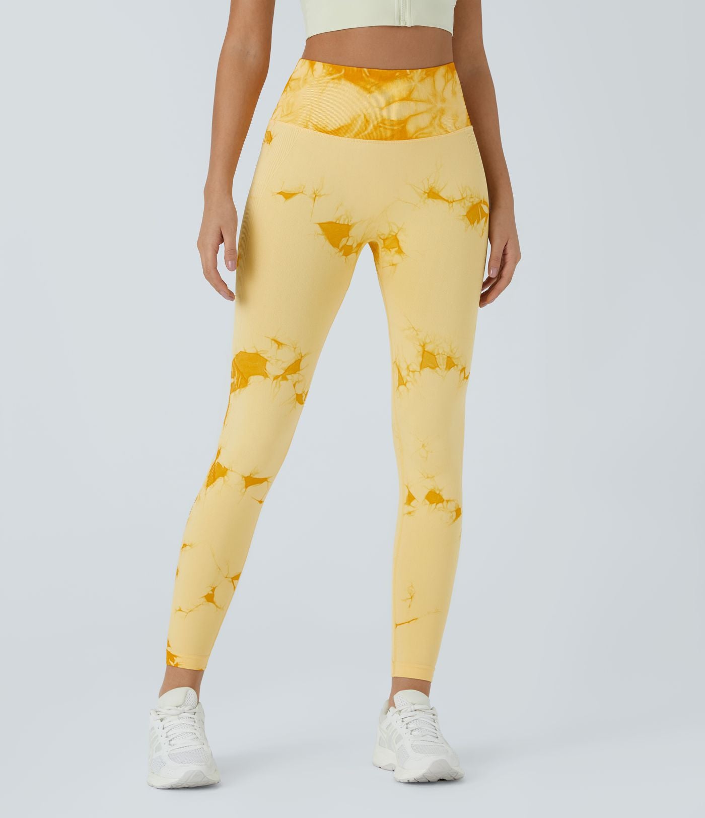 Legging yoga taille haute tie-dye sans couture OneForm Seamless Flow