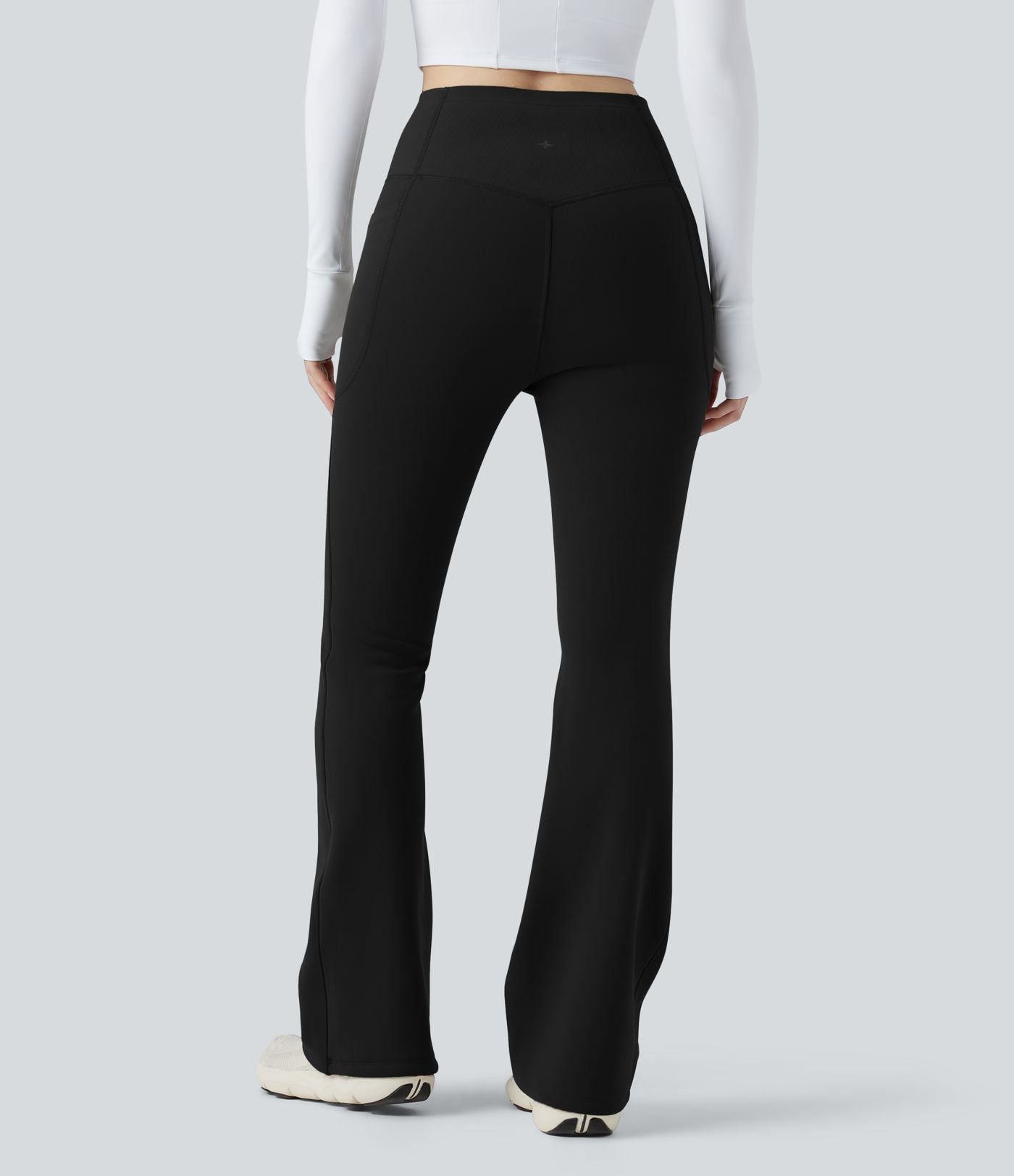 Pantalon de yoga bootcut gainant taille haute extra chaud Halara UltraSculpt™ avec poches