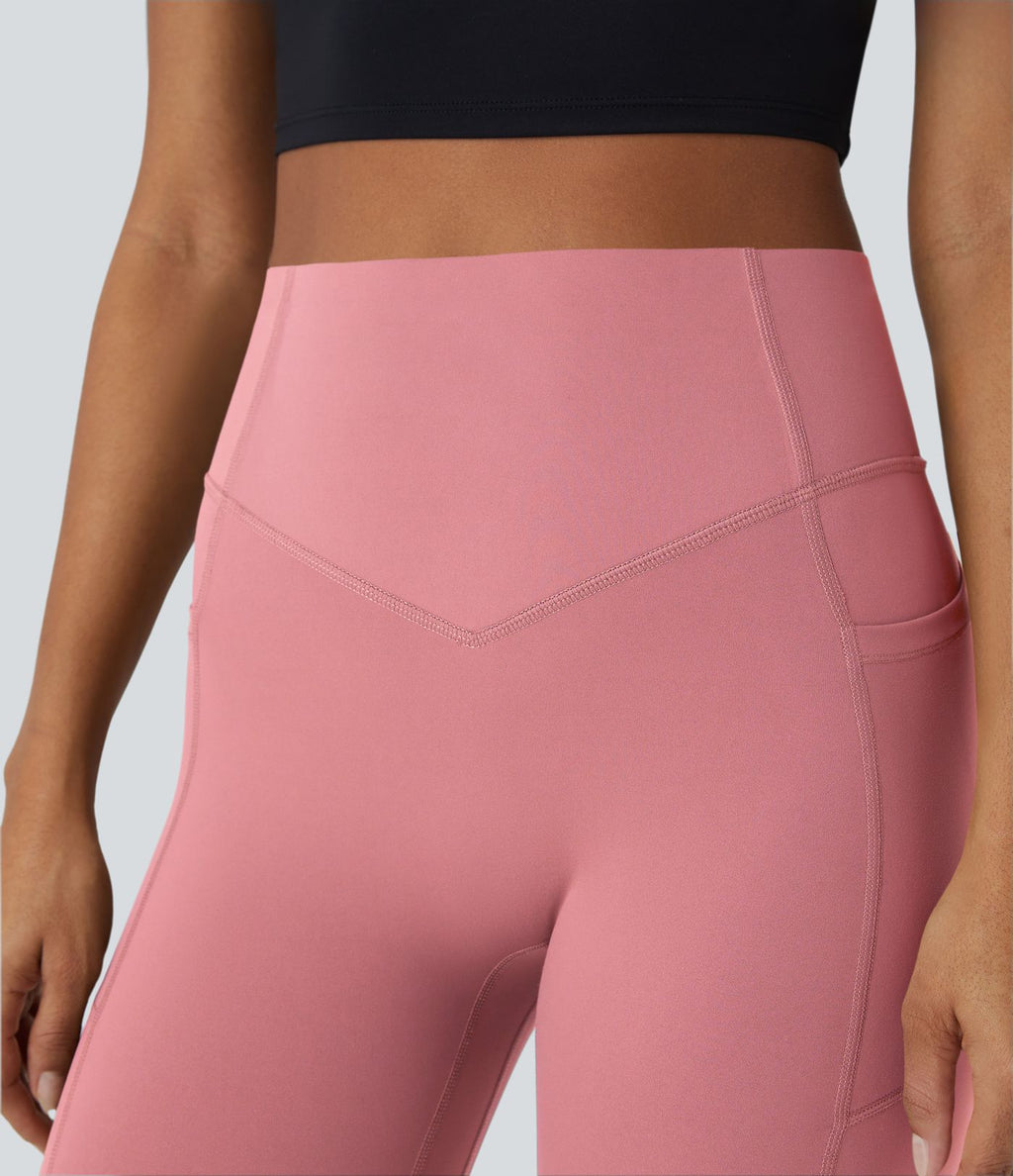 Legging d'entraînement gainant galbant taille haute avec effet scrunch et poches Halara UltraSculpt™