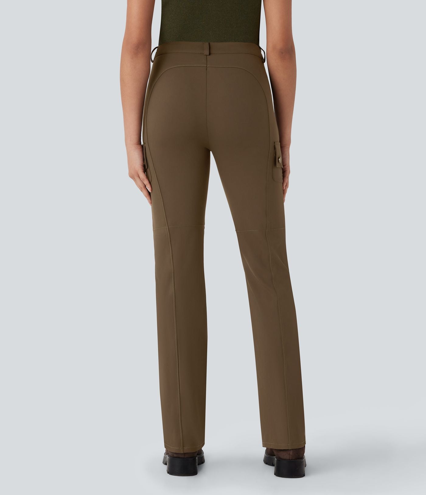Pantalon cargo bootcut randonnée taille moyenne DayStretch avec poches
