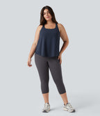 Débardeur running Halara UltraSculpt™ grande taille col rond ourlet arrondi