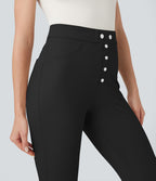 Pantalon tailleur skinny Halara Flex™ gainant taille haute chevrons avec poches