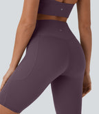 Short cycliste 22,8 cm d'entraînement gainant taille haute avec poches Halara UltraSculpt™