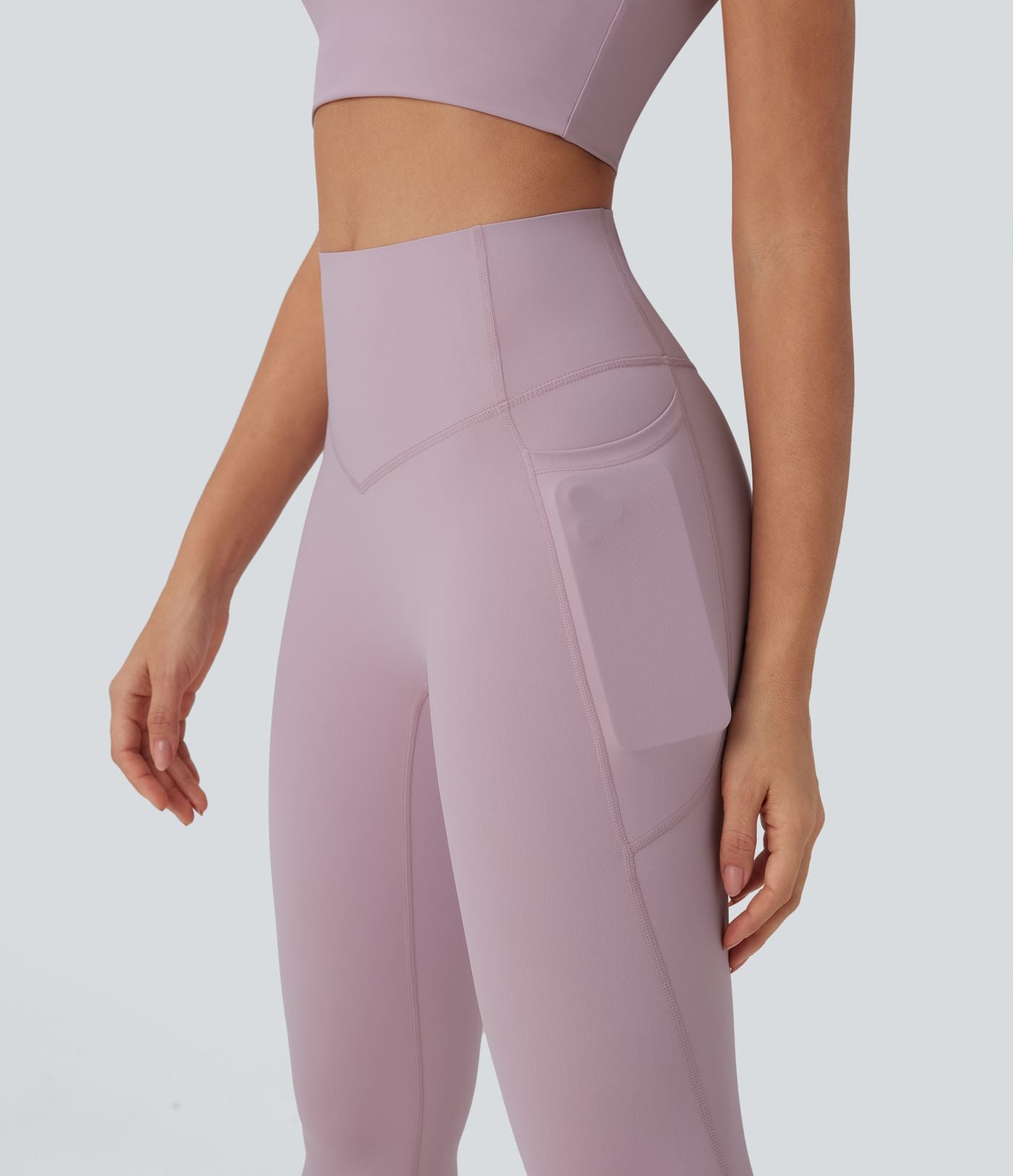Legging 7/8 de yoga gainant galbant taille haute avec poches Halara UltraSculpt™