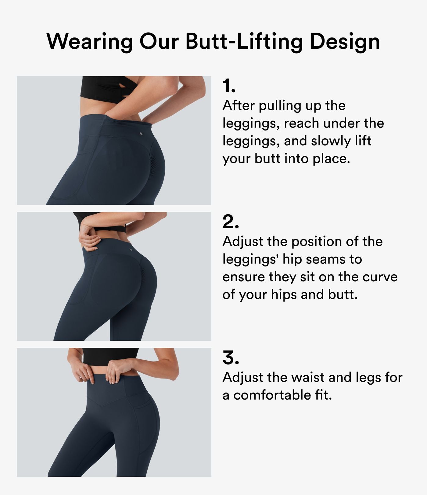 Legging d'entraînement gainant galbant taille haute avec effet scrunch et poches Halara UltraSculpt™