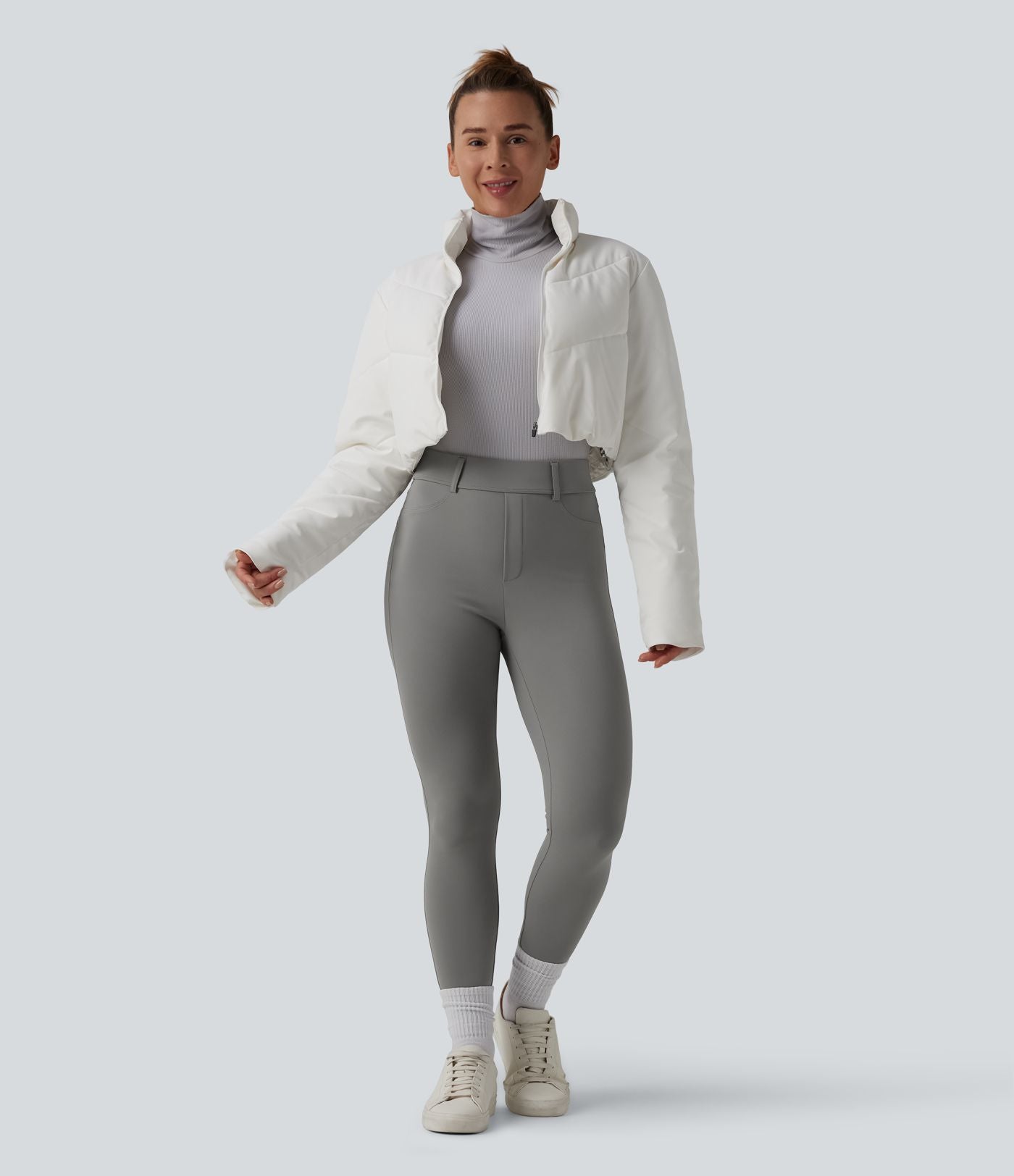 Legging thermique SoftlyZero™ Plush 7/8 taille haute avec poches