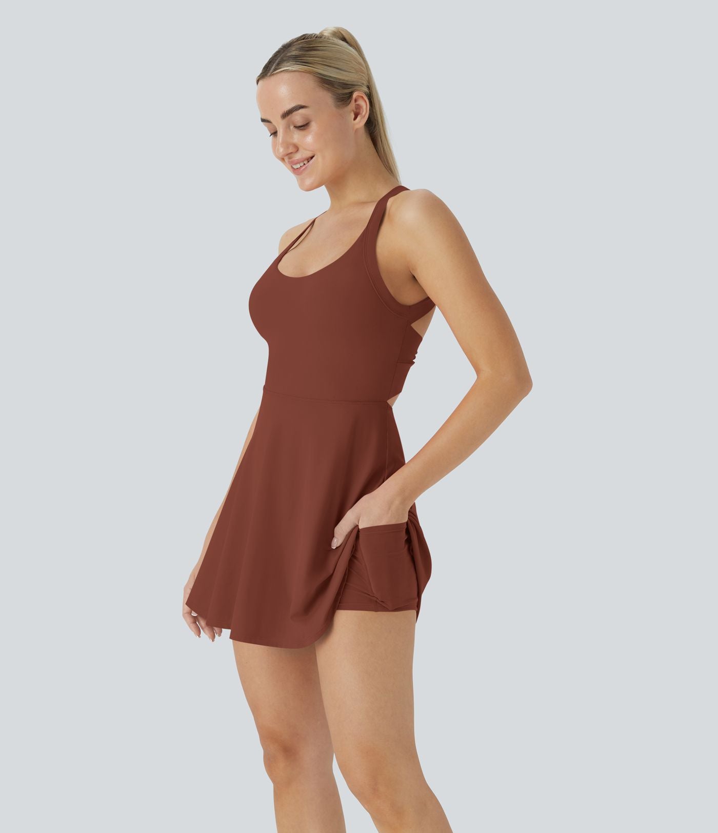 Softlyzero™ Airy Robe Sport Torsadée Dos Nu Édition Easy Peasy