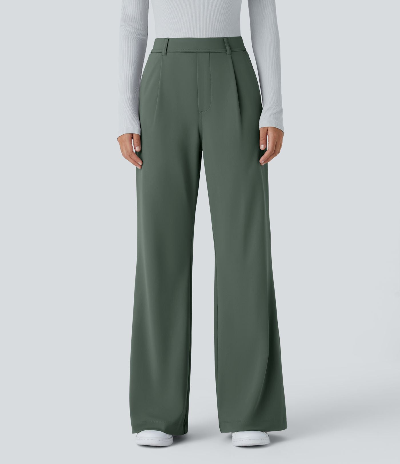 Pantalon tailleur évasé taille haute Halara Flex™ DayStretch avec poches