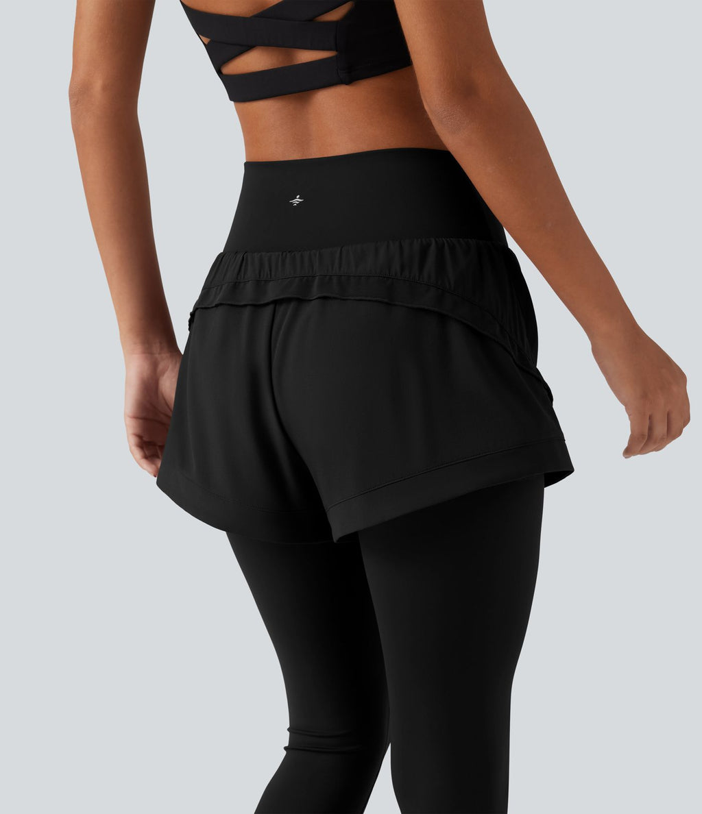 Pantalon de running gaintan2-en-1 Breezeful™ taille haute gainant à séchage rapide avec poches