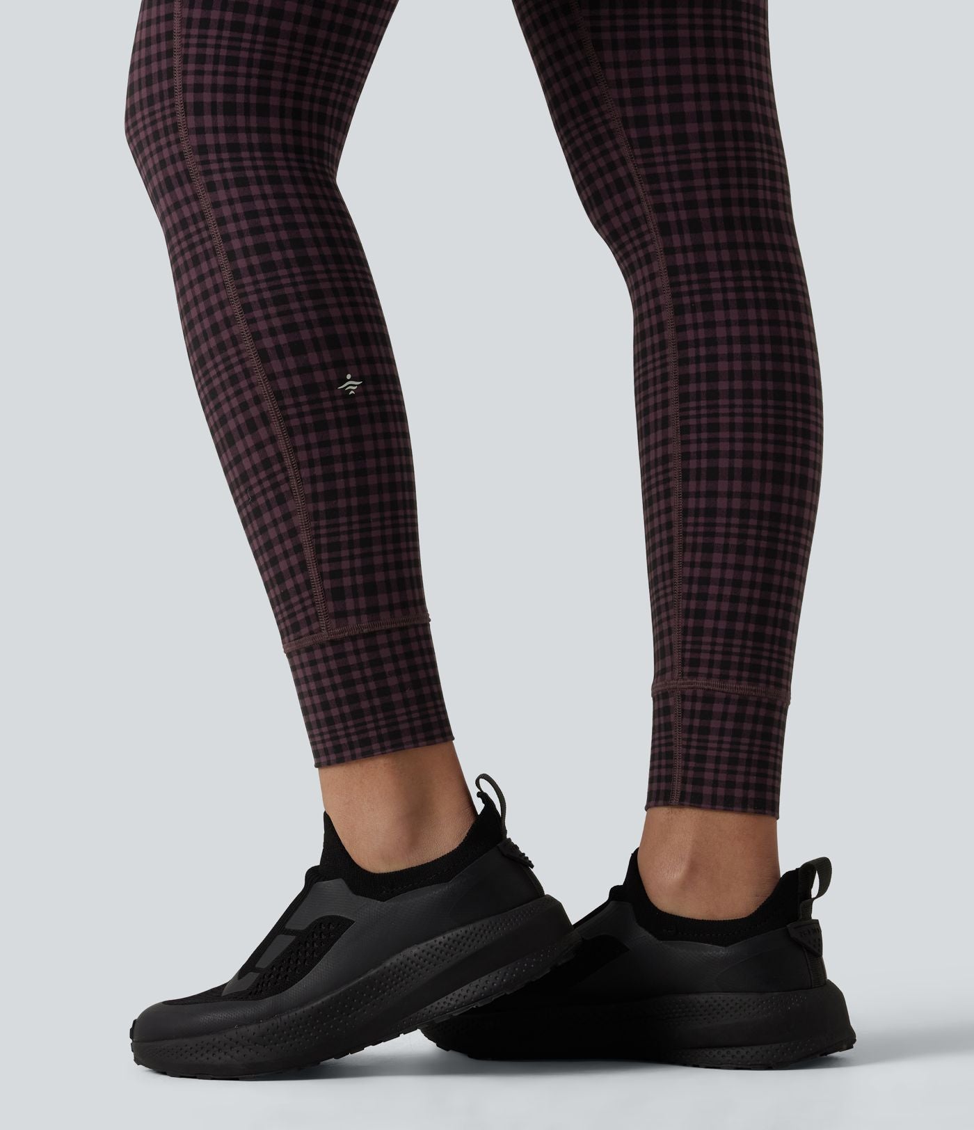 Legging de yoga Halara UltraSculpt™ taille haute avec cordon de serrage imprimé carreaux avec poches