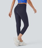 Softlyzero™ Legging Capri Unis Poches Croisées - UPF50+