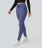 Jogging taille haute Softlyzero™ Plush avec cordon de serrage et poches latérales