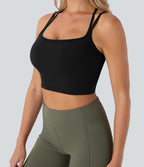 Brassière de sport yoga SoftlyZero™ Plush soutien léger double bretelles bonnets A-D