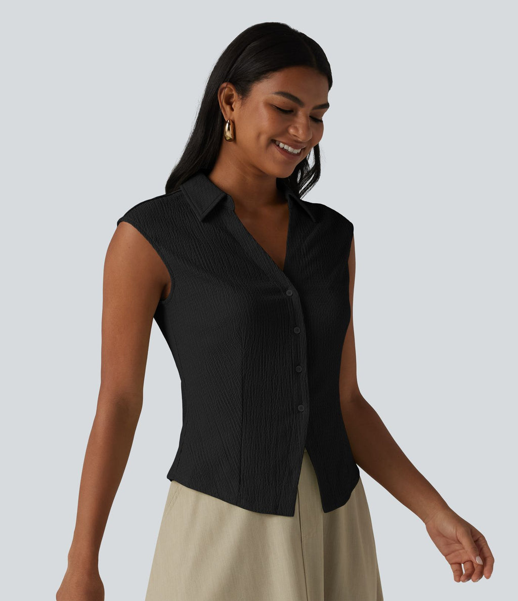 Chemise décontractée sans manches