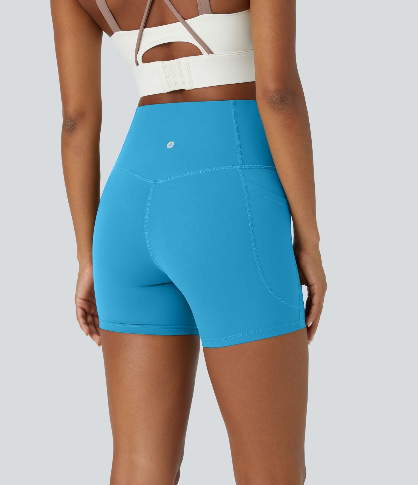 Short cycliste d'entraînement gainant taille haute UltraSculpt™ SoCinched à poches latérales 12,5 cm