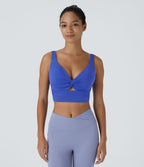 Brassière yoga SoftlyZero™ Airy maintien léger découpes effet frais InstantCool, bonnets A-D, protection solaire UPF50+