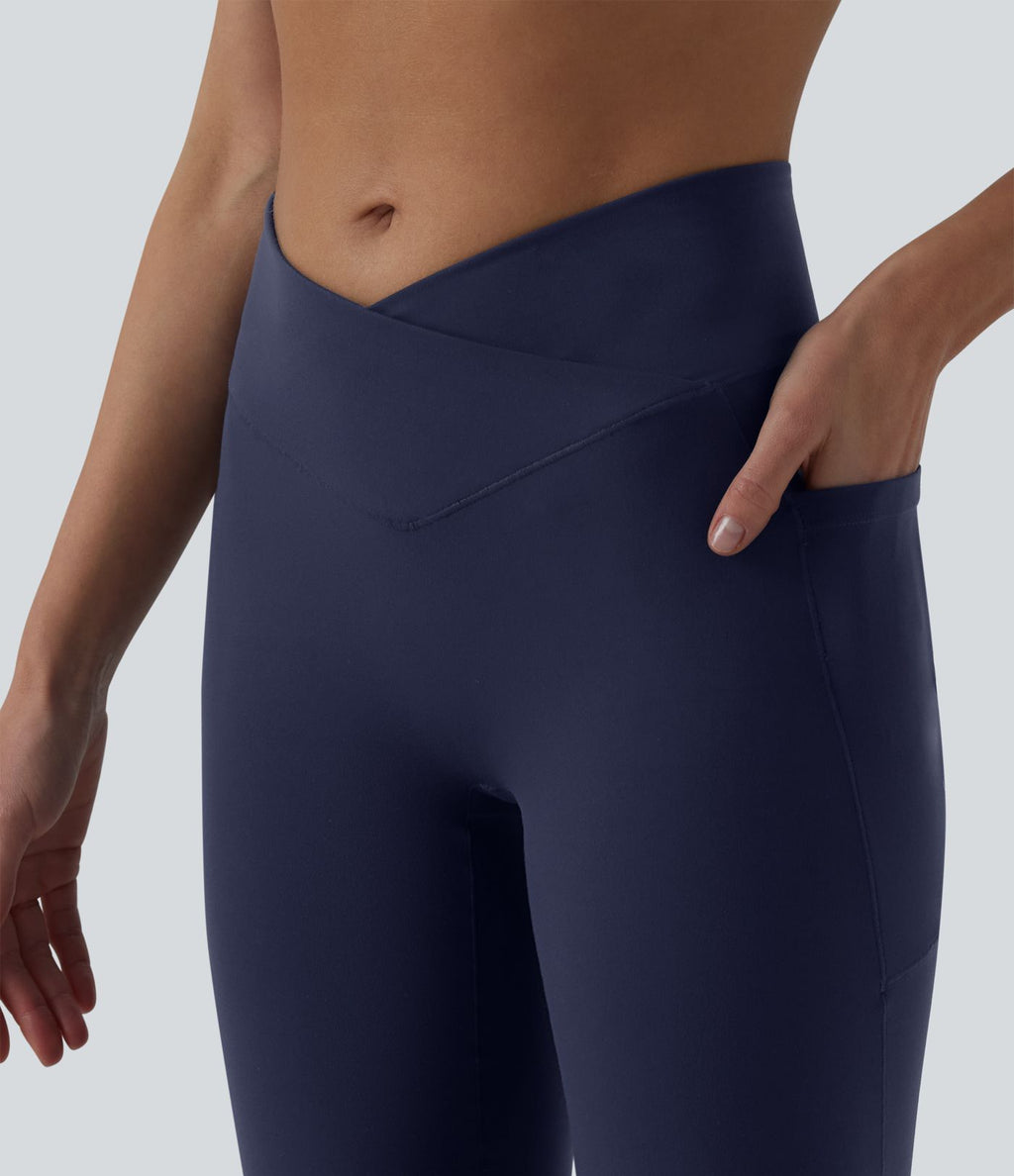 Jogging danse SoftlyZero™ croisé taille haute avec poches - UPF50+