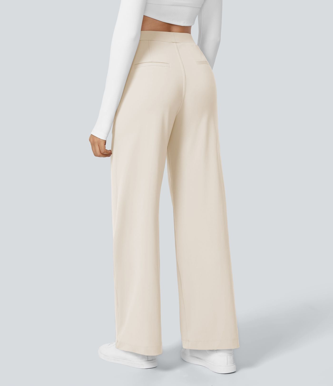 Pantalon tailleur Halara Flex™ DayStretch coupe droite taille haute avec poches