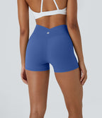 Softlyzero™ Short 7,5cm Biker Taille Haute Croisé Uni
