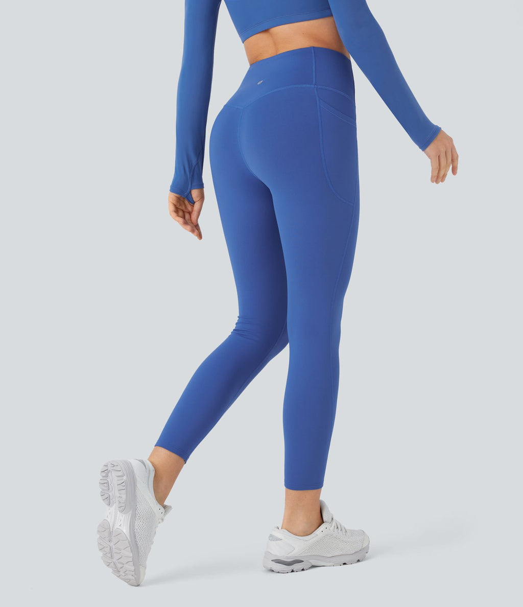 Legging de sport taille haute gainant et thermique Softlyzero™ avec poches