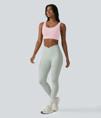 Brassière de sport Halara UltraSculpt™ maintien moyen dos nu avec boucle ajustable et brassière intégrée