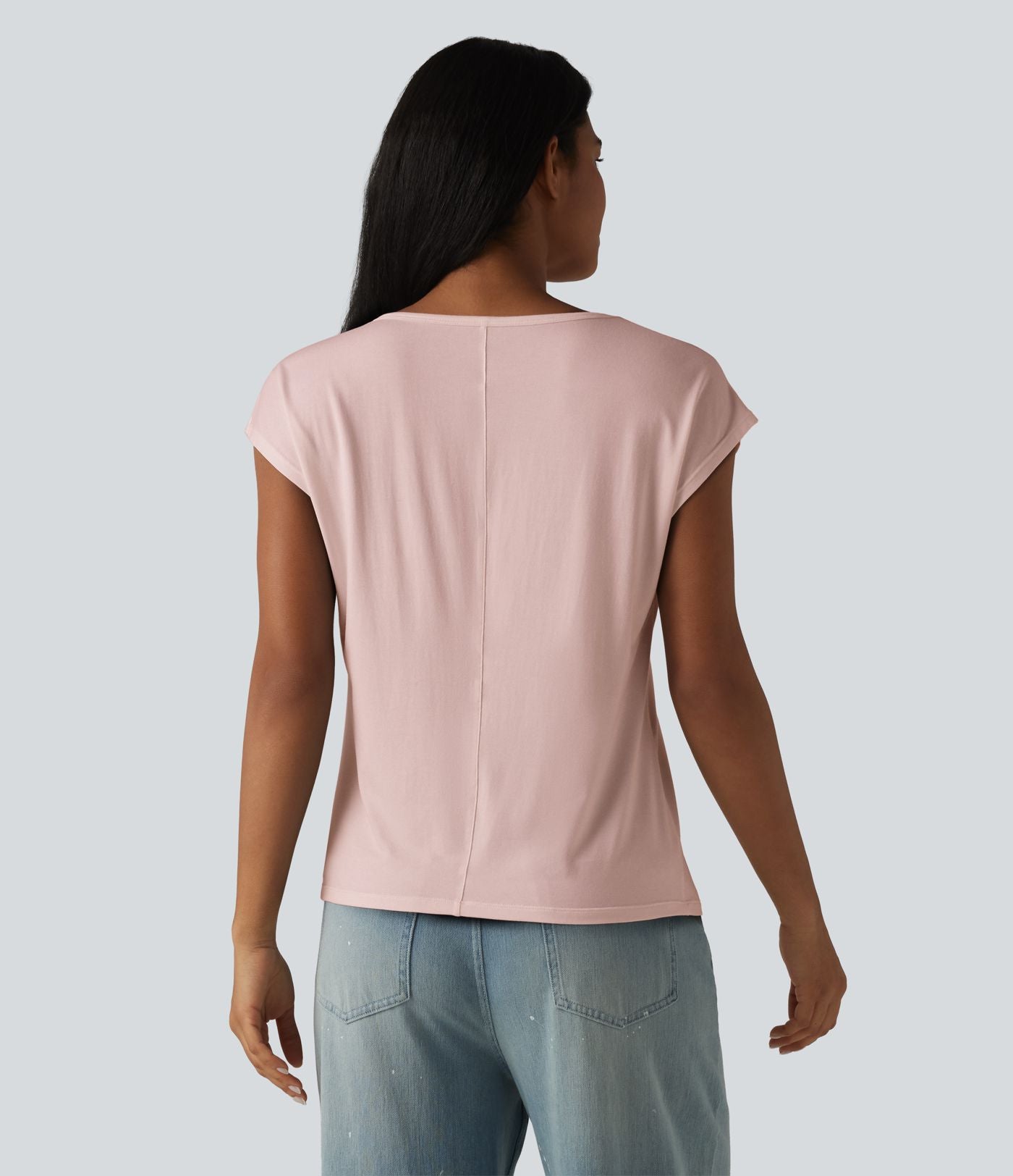 T-shirt col U manches courtes