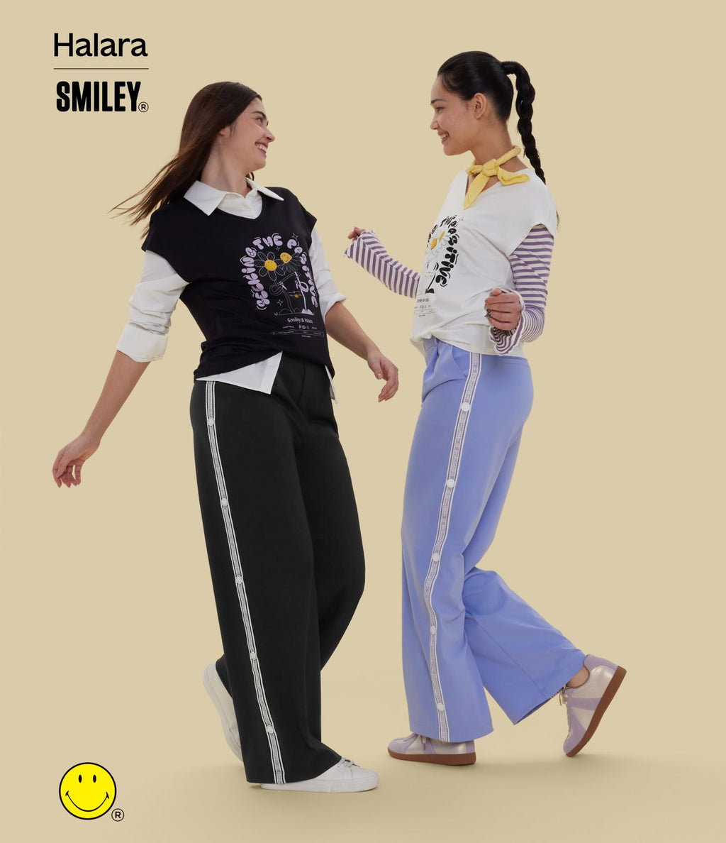 Pantalon tailleur droit Halara X Smiley® Halara Flex™ DayStretch taille haute avec poches