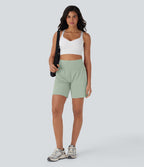 Short de yoga SoftlyZero™ Airy 2-en-1 taille très haute avec poches et effet frais InstantCool 17,5 cm