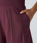 Breezeful™ Combishort Dos Nu Poche Zippée Invisible Sur le Côté Jambe Large Séchage Rapide