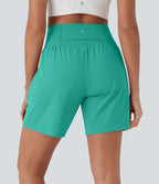 Short de yoga SoftlyZero™ Airy 2-en-1 taille très haute avec poches et effet frais InstantCool 17,5 cm