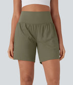 Short de yoga SoftlyZero™ Airy 2-en-1 taille très haute avec poches et effet frais InstantCool 17,5 cm