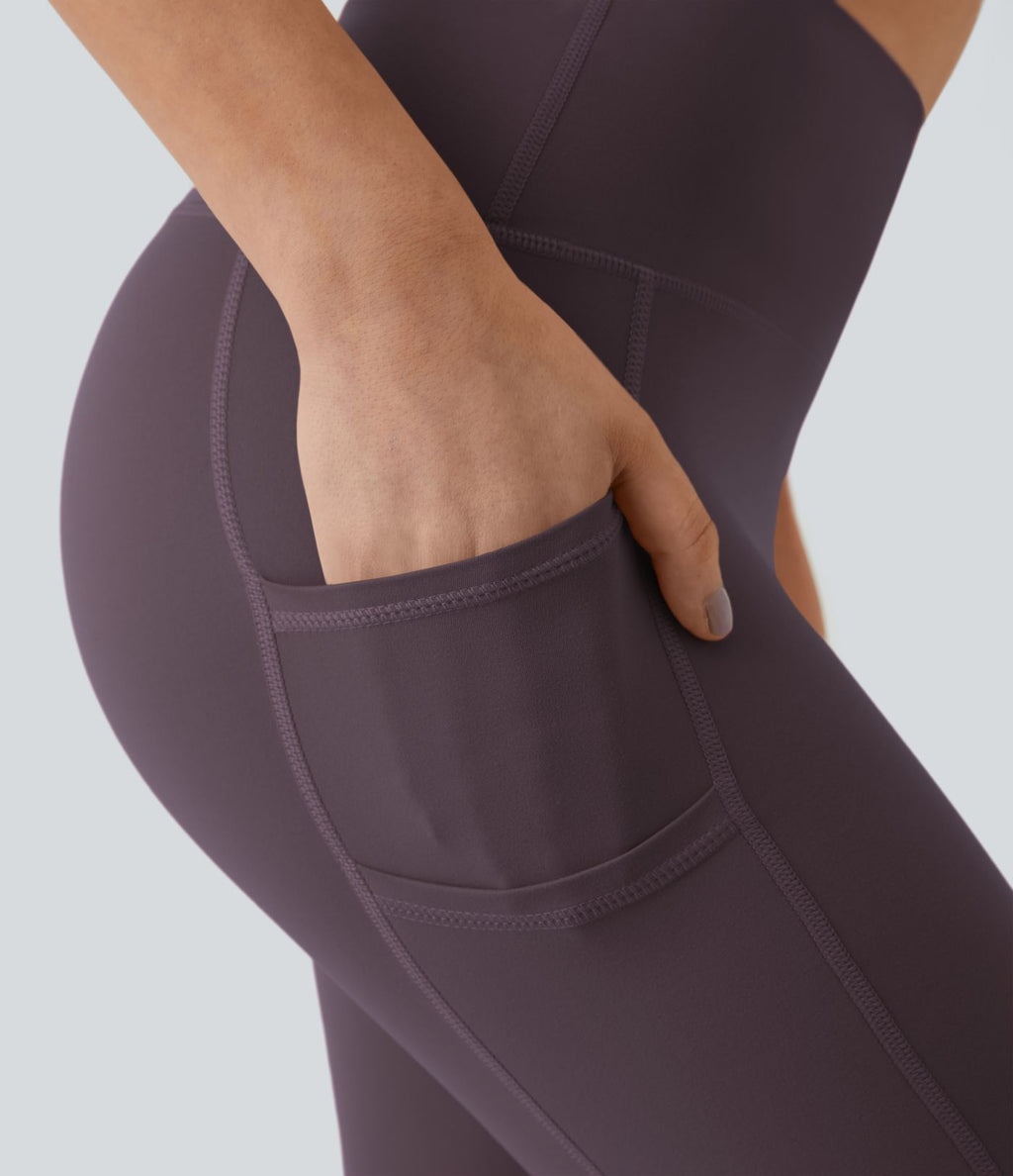 Softlyzero™ Legging Uni Taille Haute Doubles Poches - UPF50+