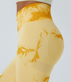 Legging yoga taille haute tie-dye sans couture OneForm Seamless Flow